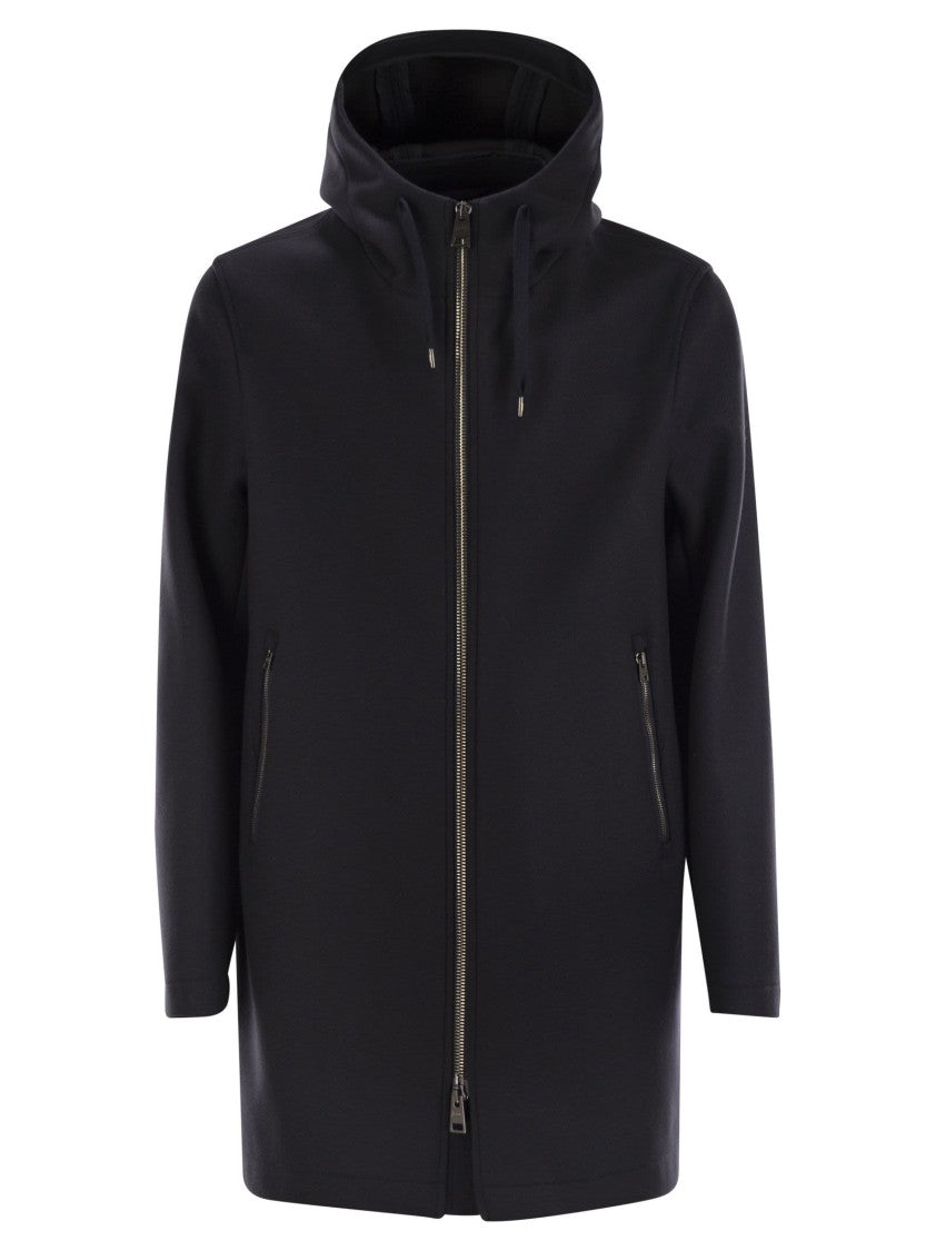 Herno Hooded Parka In Technical Fabric