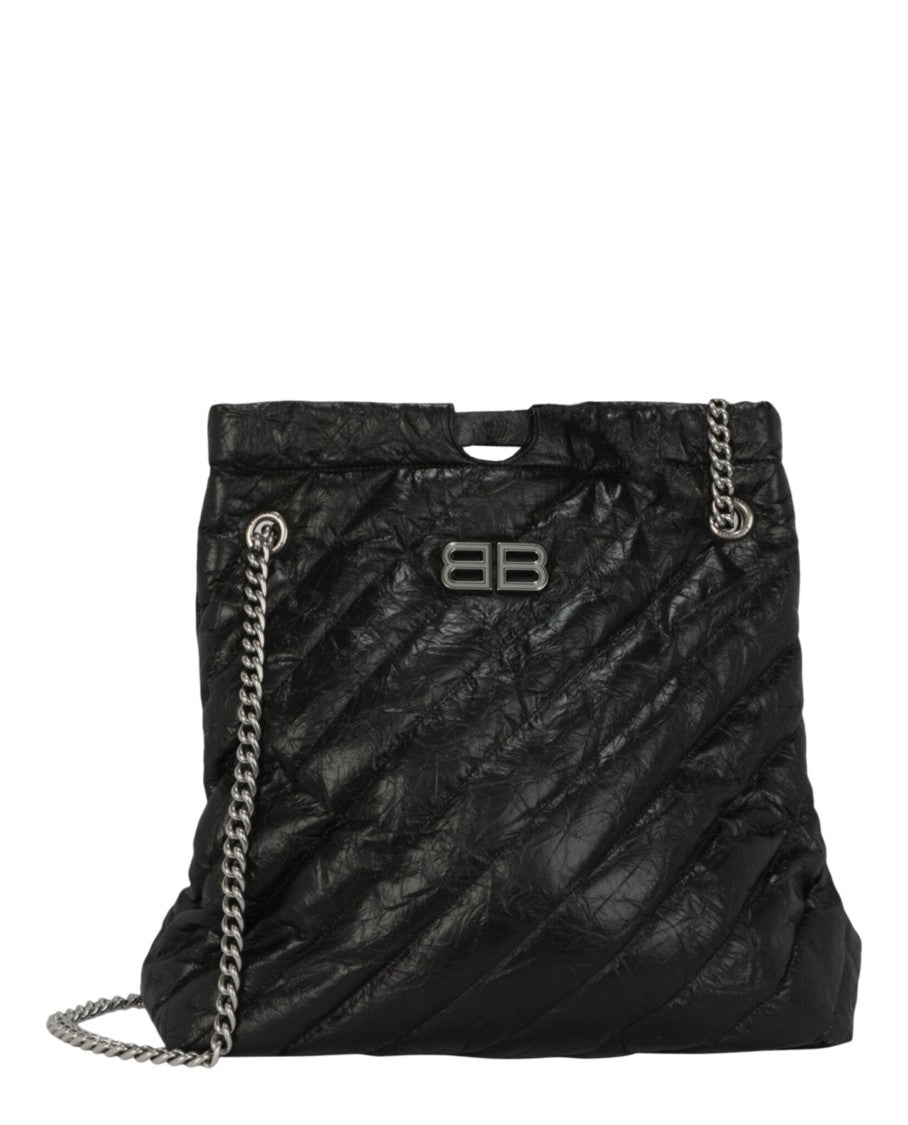 Balenciaga Quilted Medium Tote With Distressed Calfskin Leather