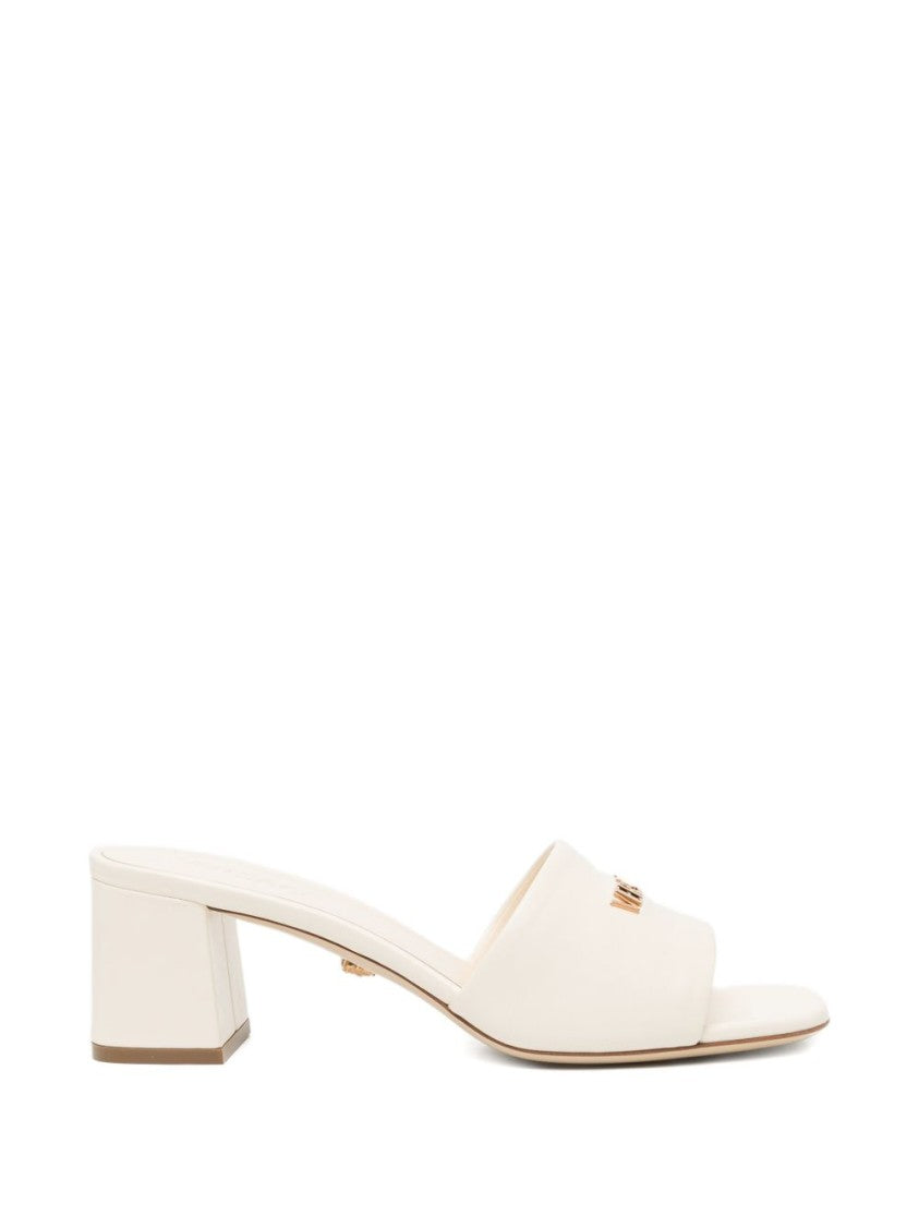 Versace Cream Square Open Toe Branded Sandals