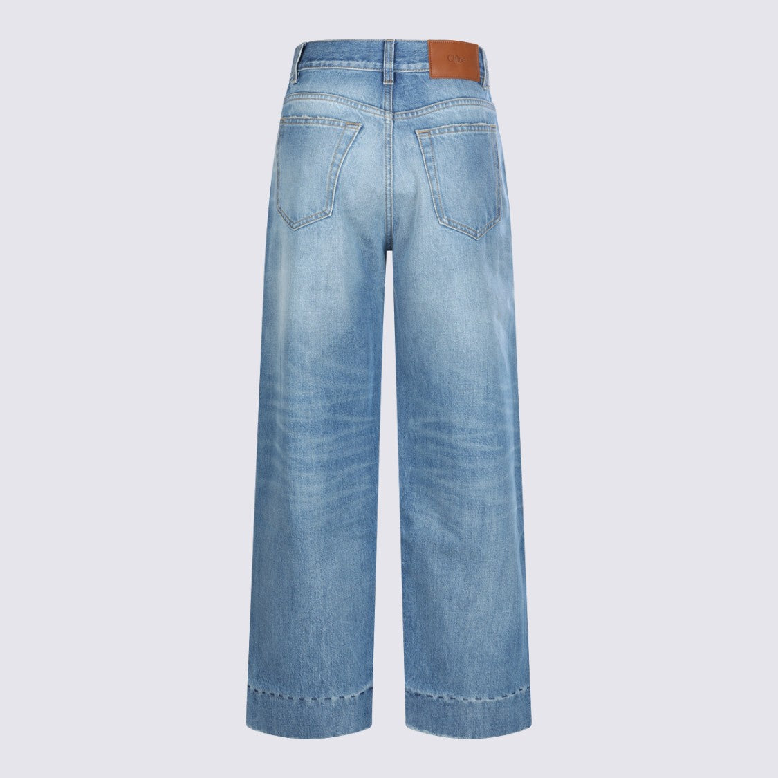 Chloé Light Blue Cotton Jeans