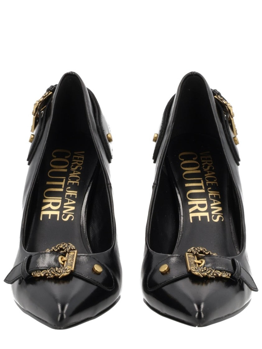 Versace Jeans Couture Pointed Toe Black Pumps