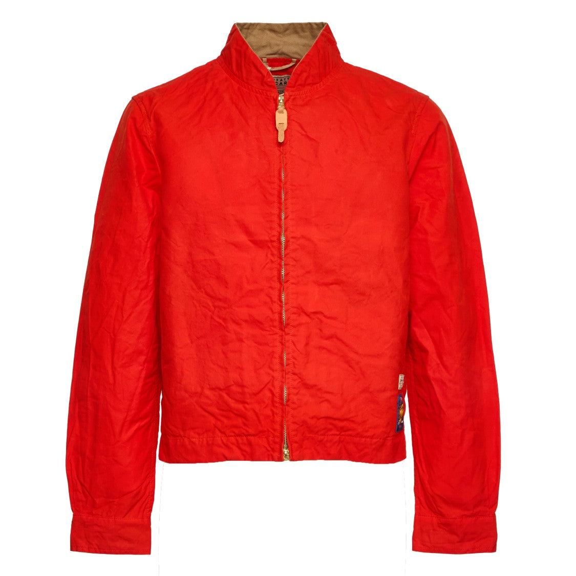 Manifattura Ceccarelli Sugarkane Paraffin Cotton Zipped Bomber Jacket