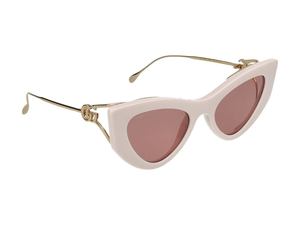 Gucci Sunglasses Gg1565s 003 Ivory Gold Red 52/20/120