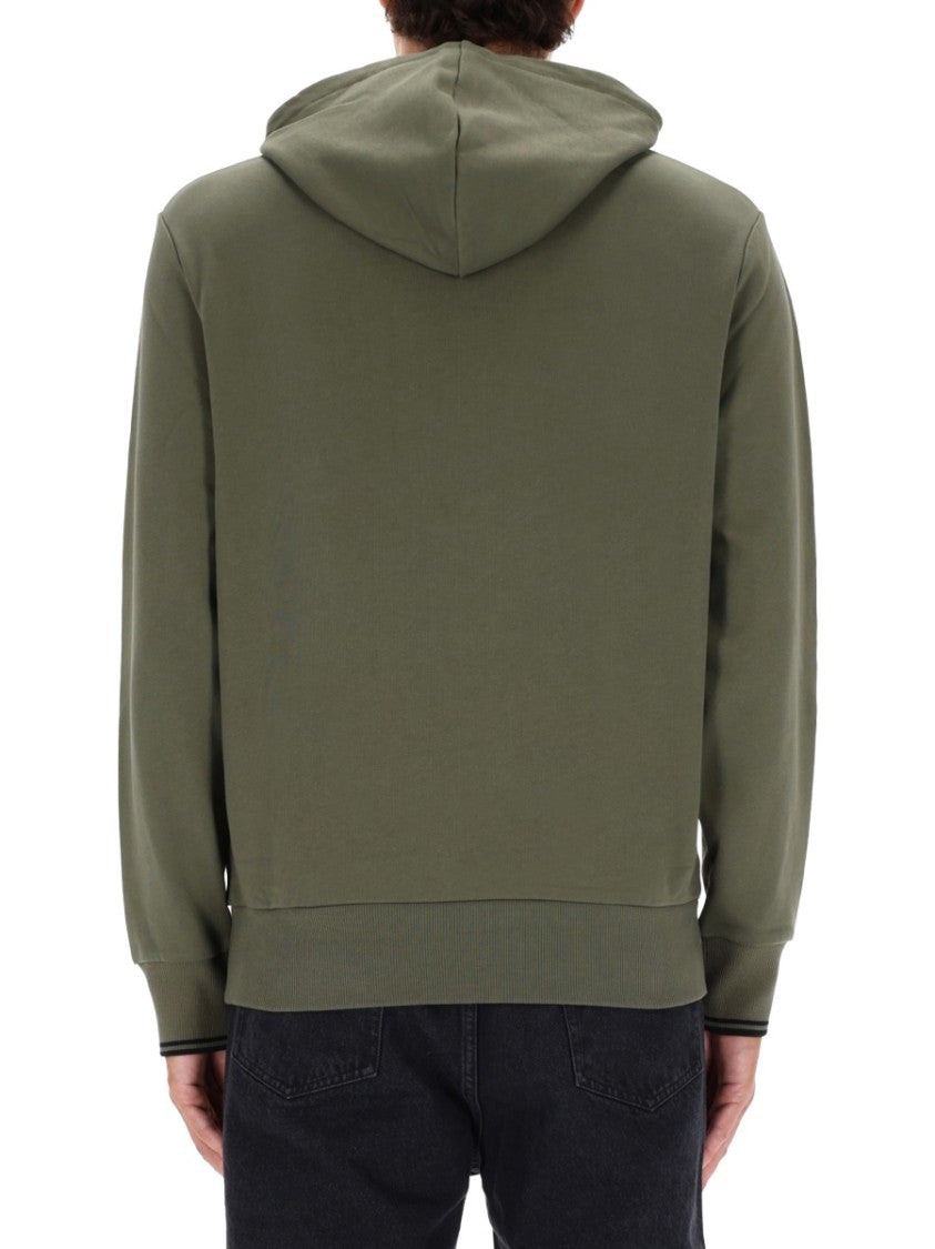 Fred Perry Olive Green Hoodie