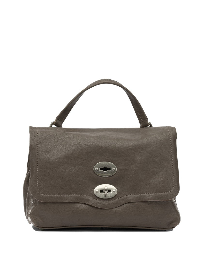 Zanellato Structured Leather Handbag With Silver-Tone Details