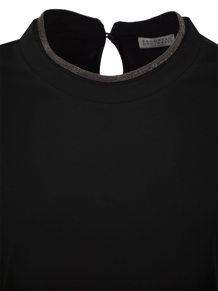Brunello Cucinelli Stretch Cotton Jersey T-Shirt