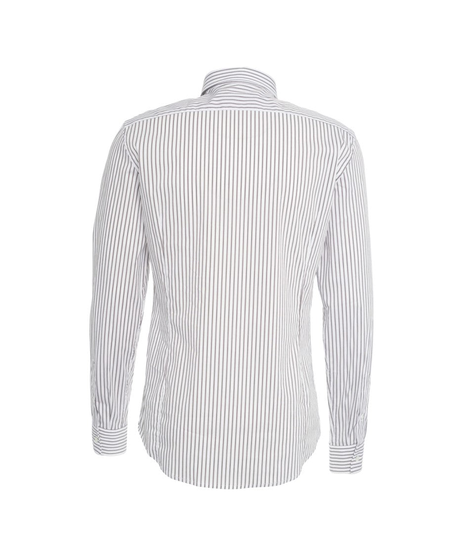 Grifoni Tailored Stripe Shirt With Kent Collar
