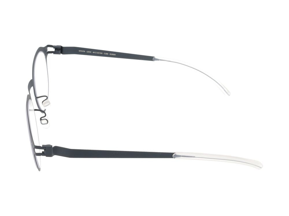 Mykita Indigo Clear Round Frame Acetate-Titanium Optical Glasses
