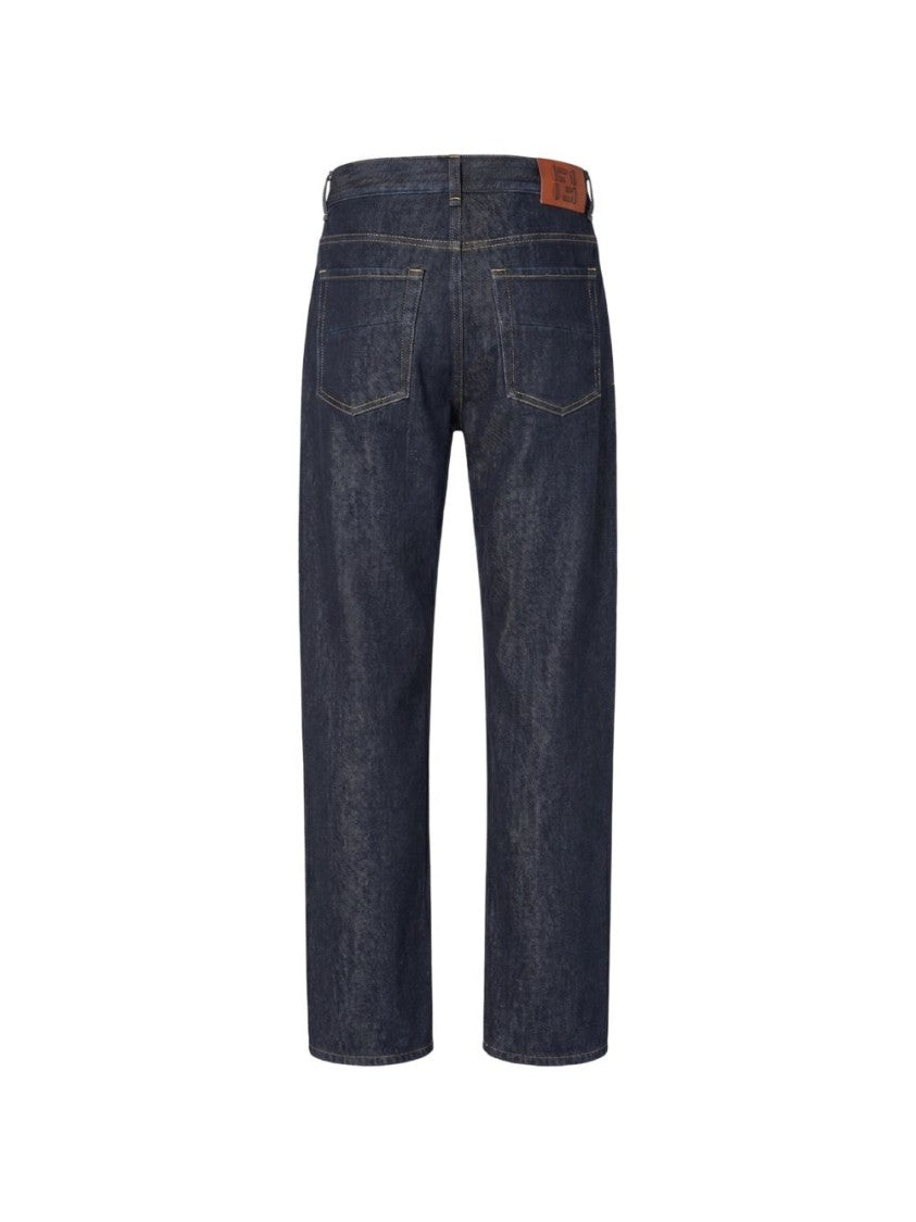 Fendi Indigo Denim Classic Five-Pocket Trousers