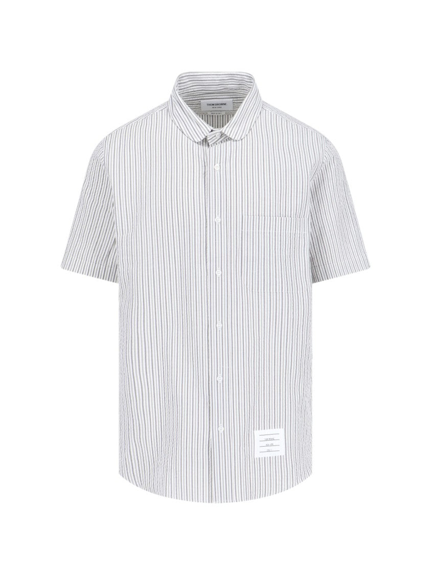 Thom Browne Striped Shirt – Grey