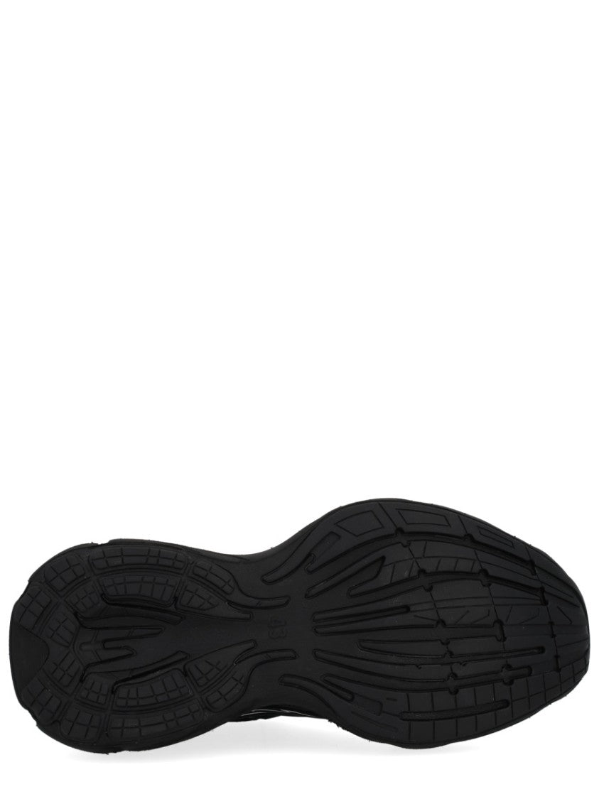 Balenciaga Monday Shoe Streamlined Leather Sneakers