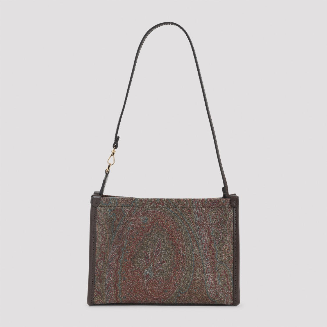 Etro Arnica Brown Cotton Shoulder Bag