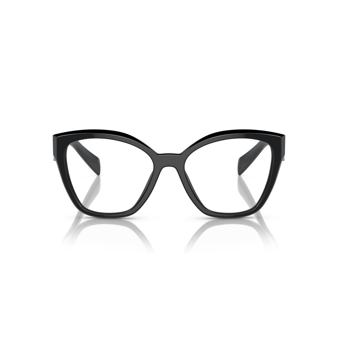 Prada 0Pr 20Zv Oversized Black Cat-Eye Sunglasses