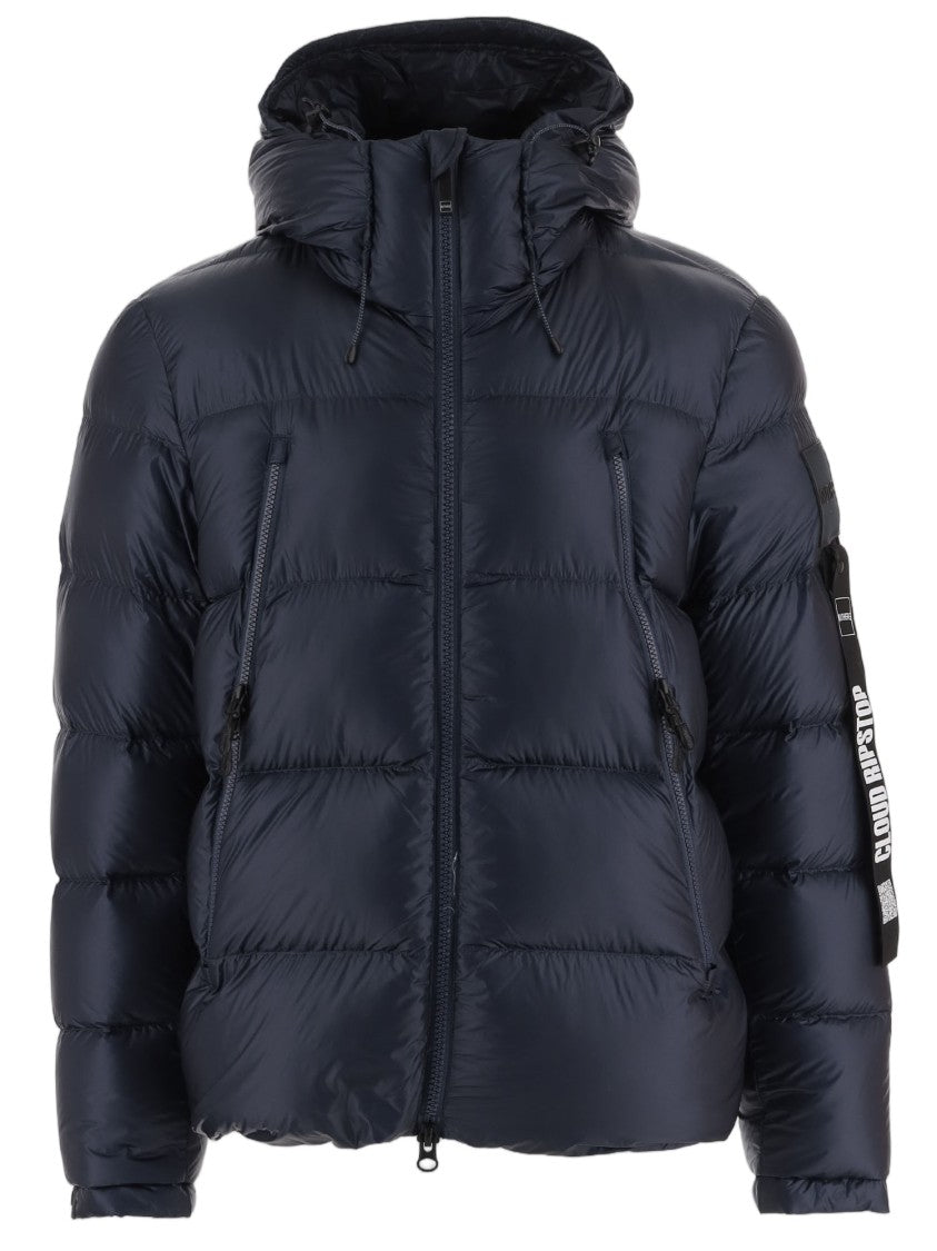 Outhere Quilted Nylon Down Jacket With Adjustable Hood