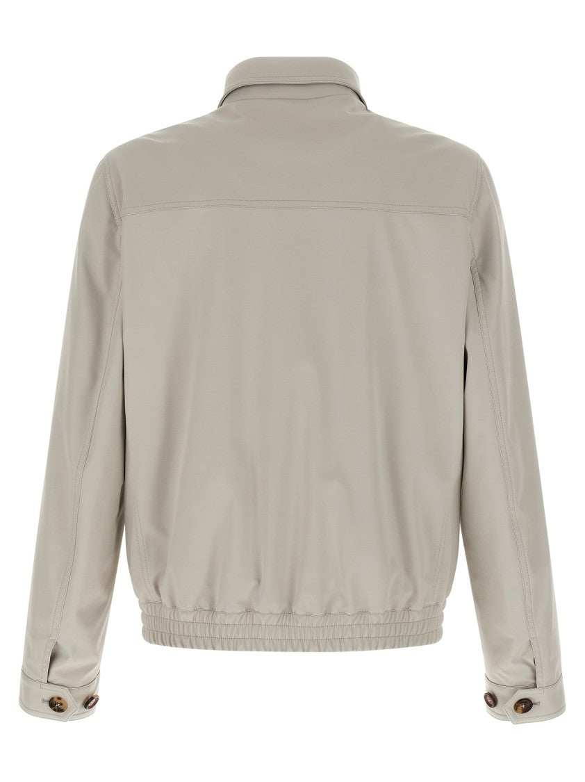 Brunello Cucinelli Nylon Bomber Jacket