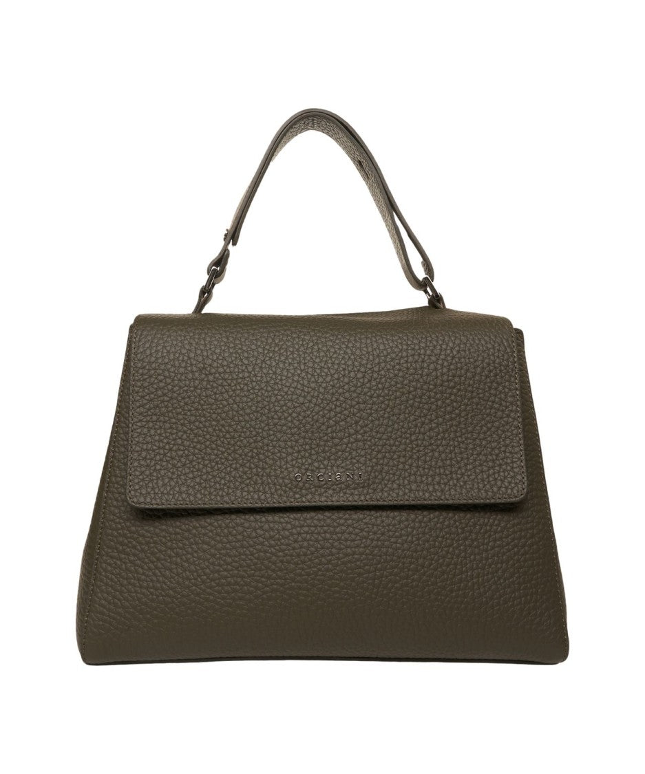 Orciani Hammered Vegan Leather 'Sveva' Handbag