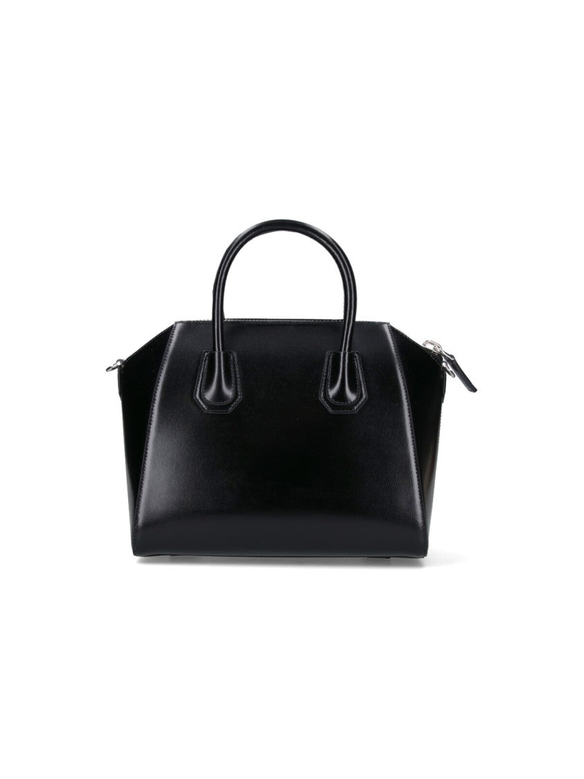 Givenchy Structured Black Calf Leather Antigona Handbag