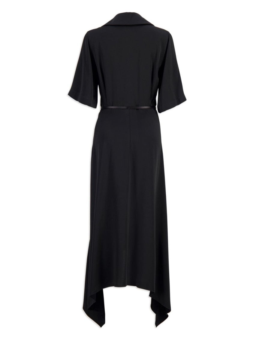 Givenchy Jet Black Satin Weave Dress