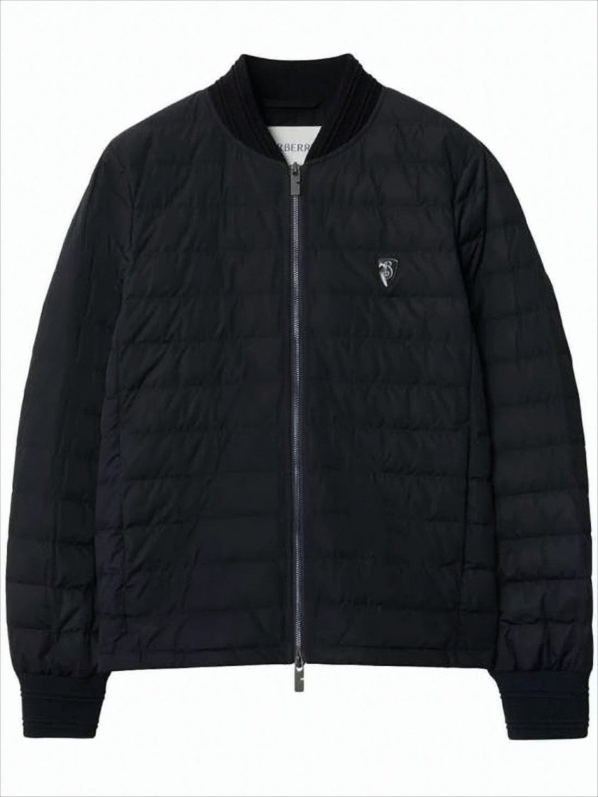 Burberry Quilted Black Bomber Jacket