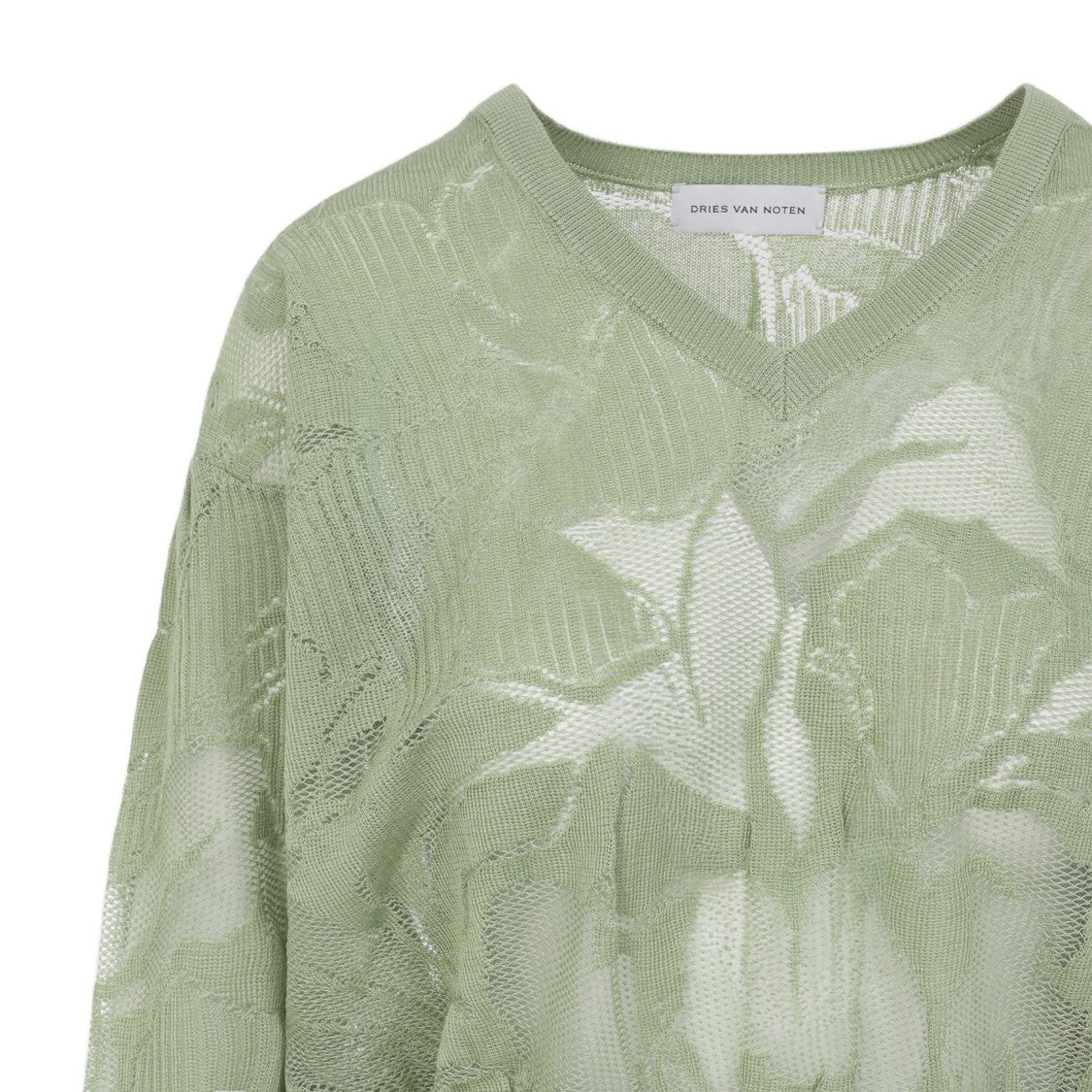 Dries Van Noten Lightweight Semi-Sheer Knit Sweater