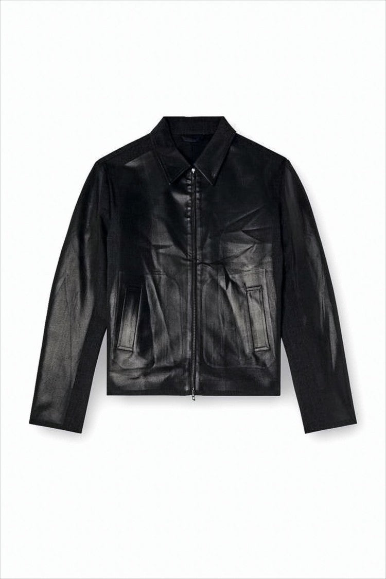Diesel Cropped Black Jacket