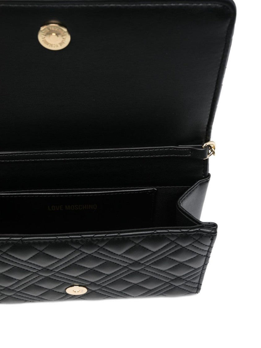 Love Moschino Quilted Black Shoulder Bag