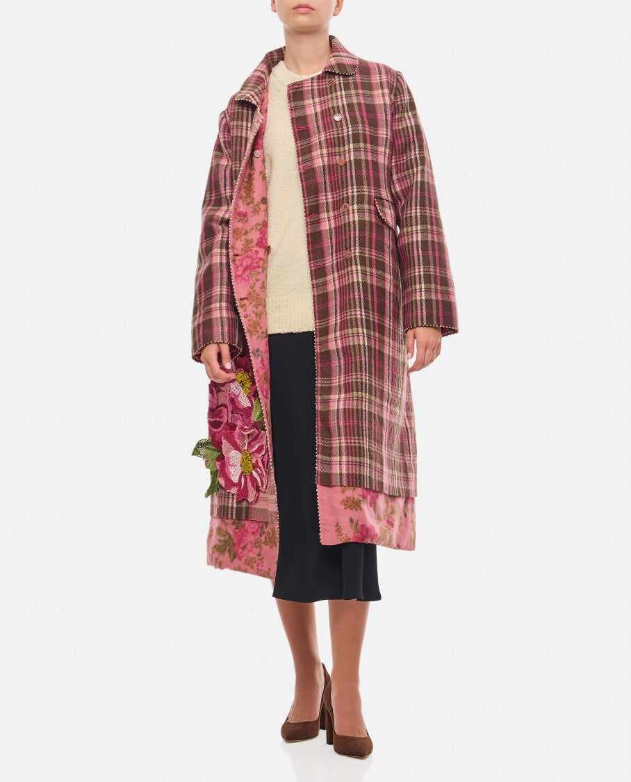 Pero Embroidered Double Breasted Coat