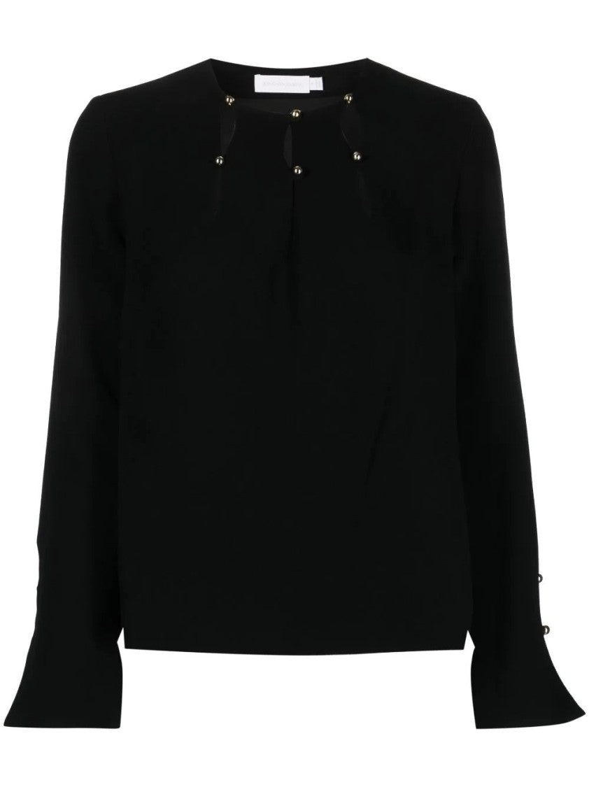 Jonathan Simkhai Sharon Cocktail Crepe Top