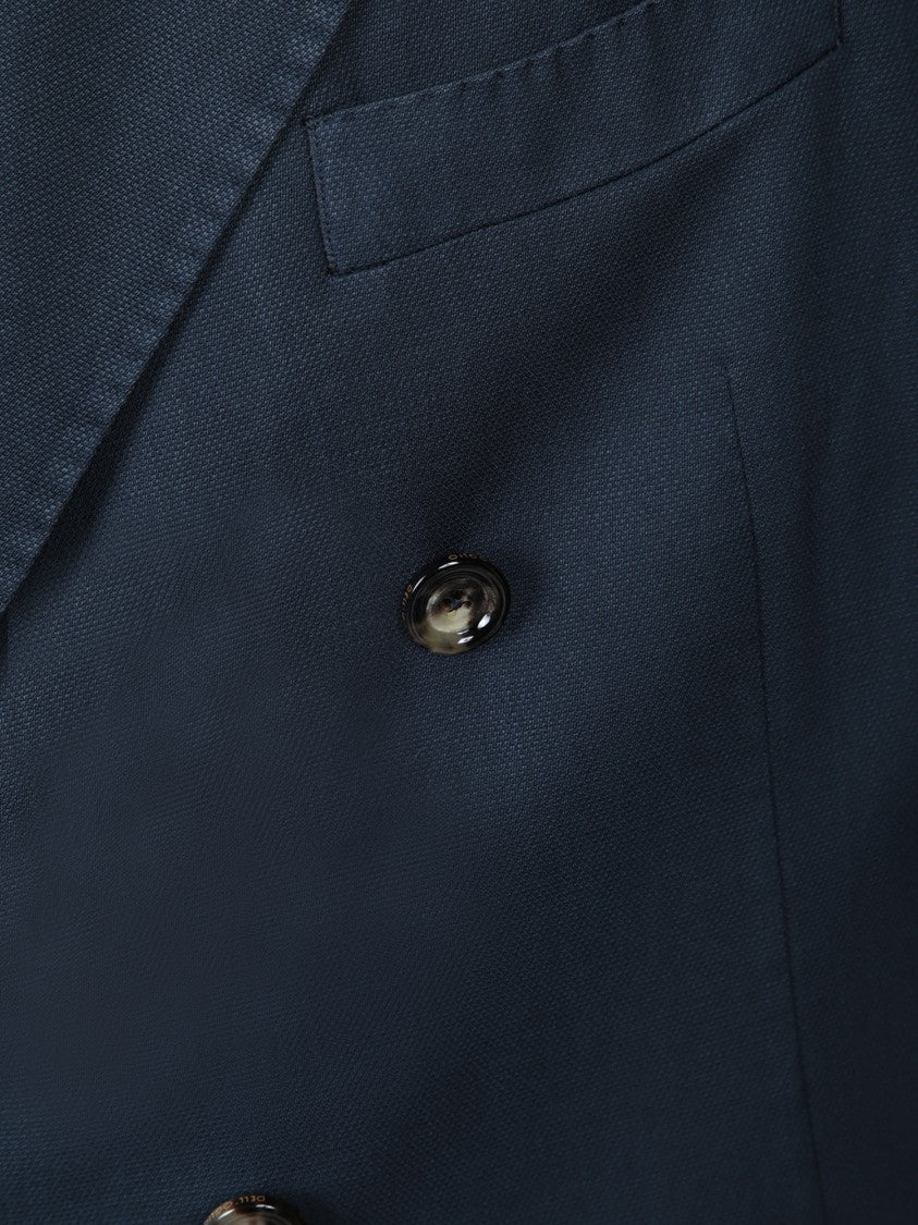 Dell'oglio Double-Breasted Blue Blazer