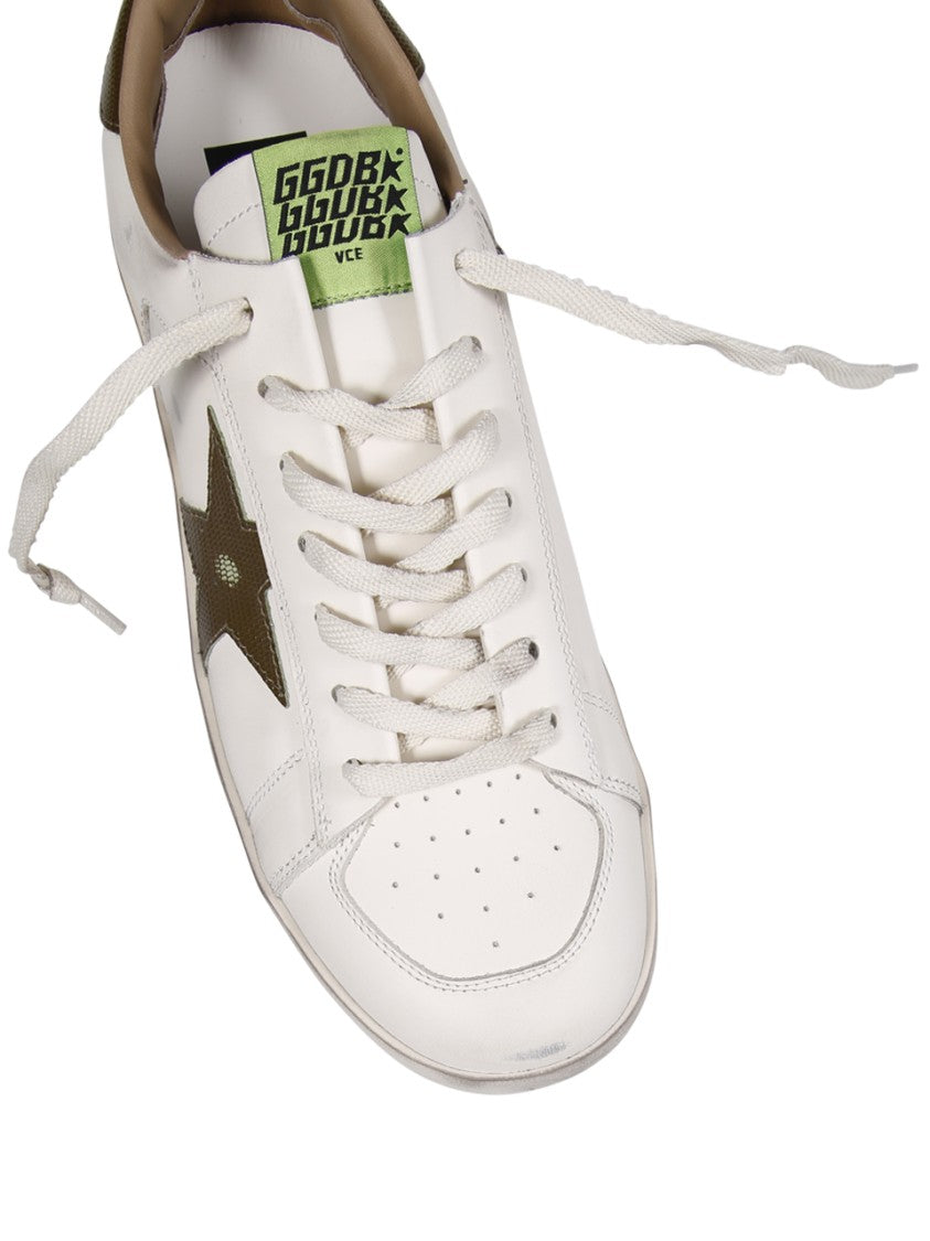 Golden Goose Tejus Printed Star Sneakers With Leather Upper And Rubber Sole