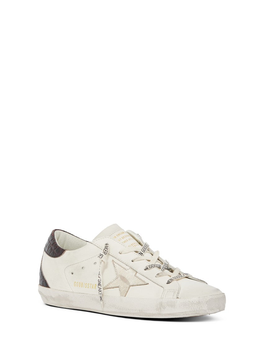Golden Goose Laminated Star Cocco Print Sneakers