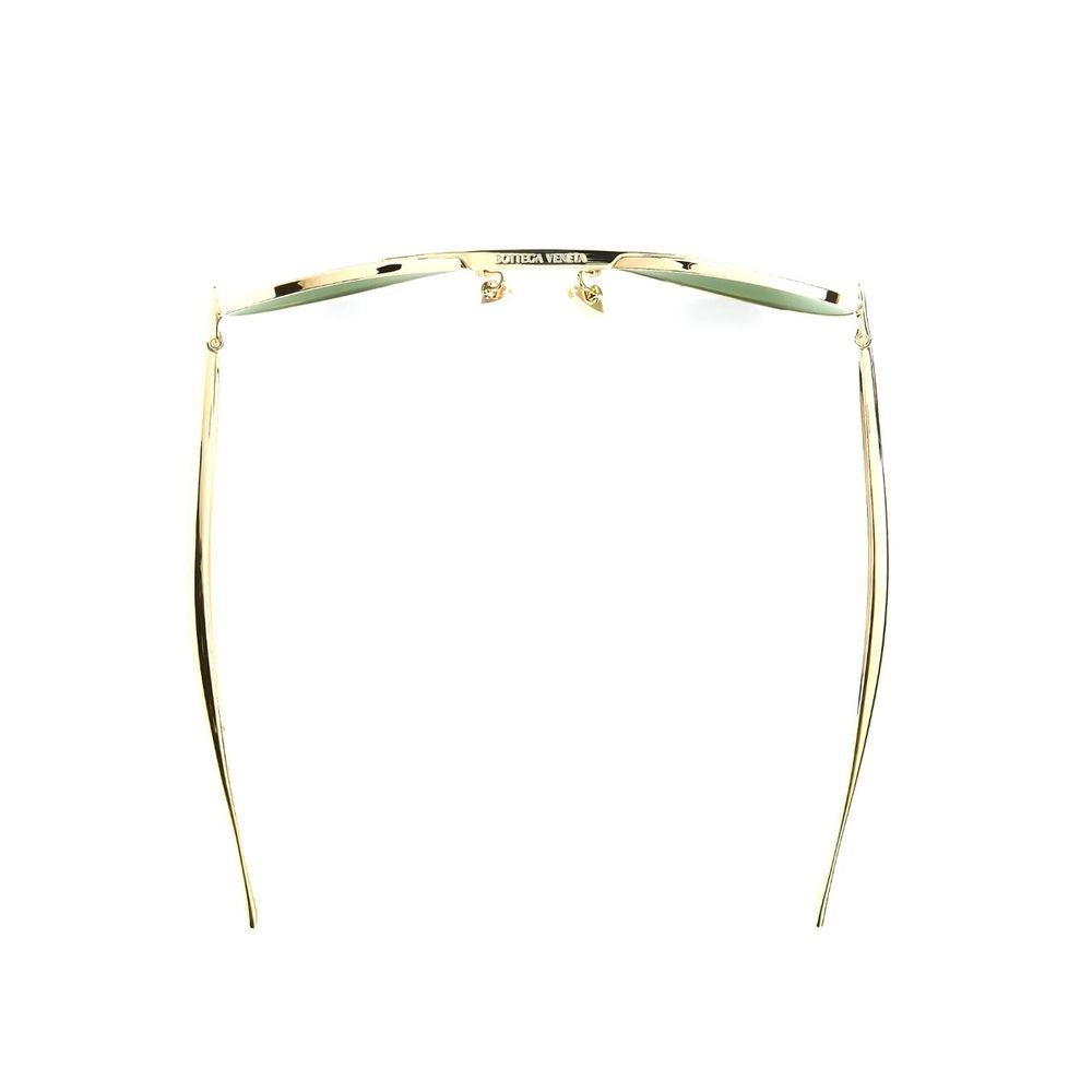 Bottega Veneta Bv1305s Unapologetic Line Pilot-Style Gold Metal Frame Sunglasses