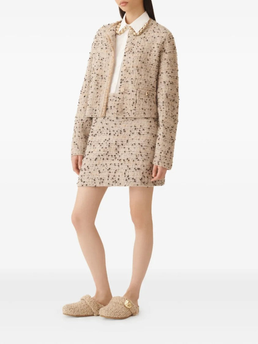 Fabiana Filippi Tweed Gold-Button Jacket