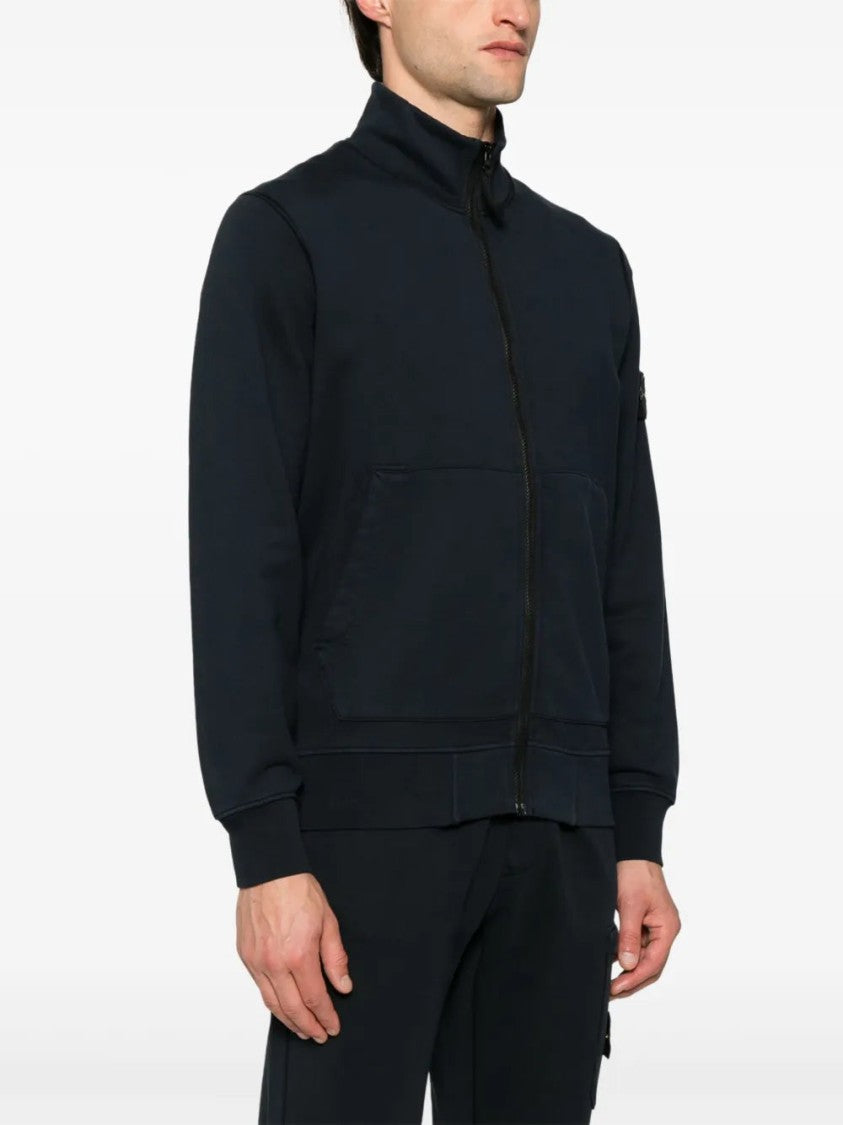 Stone Island Compass-Badge Zipped Sweatshirt