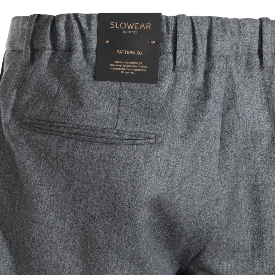 Incotex Textured Fabric Elastic Waistband Slim-Fit Pants
