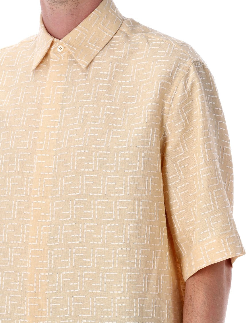 Fendi Ff Jacquard Shirt With Relaxed Fit