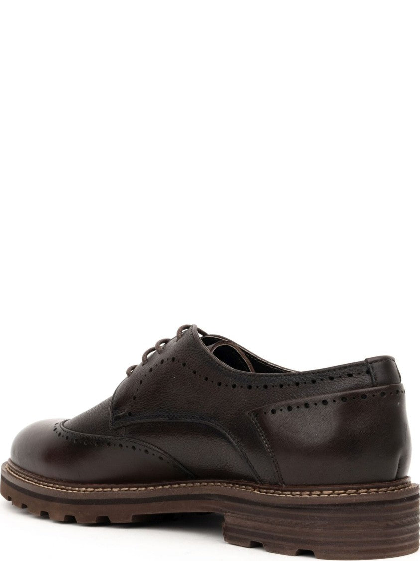 Sergio Moretti Casual Brown Closed Flats Formal Shoes