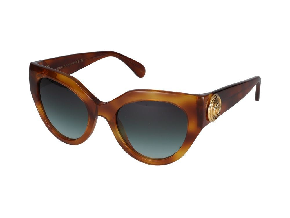 Gucci Sunglasses Gucci Gg1408s 004 Havana Havana Green 52/21/140