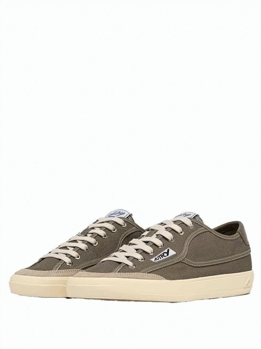 Autry Low-Top Sneakers In Suede And Canvas Blend