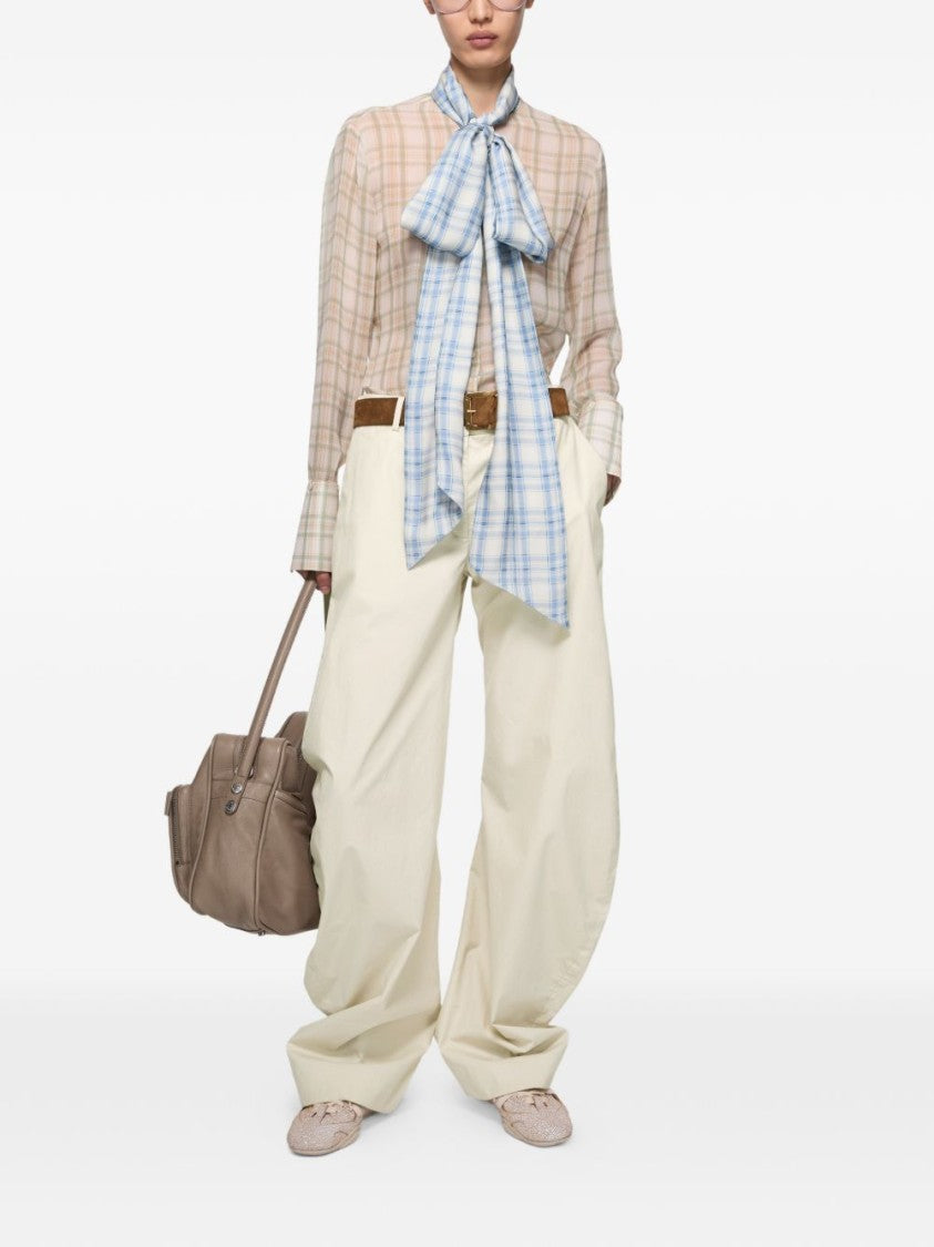 Acne Studios Black Organic Cotton Wide-Leg Pants