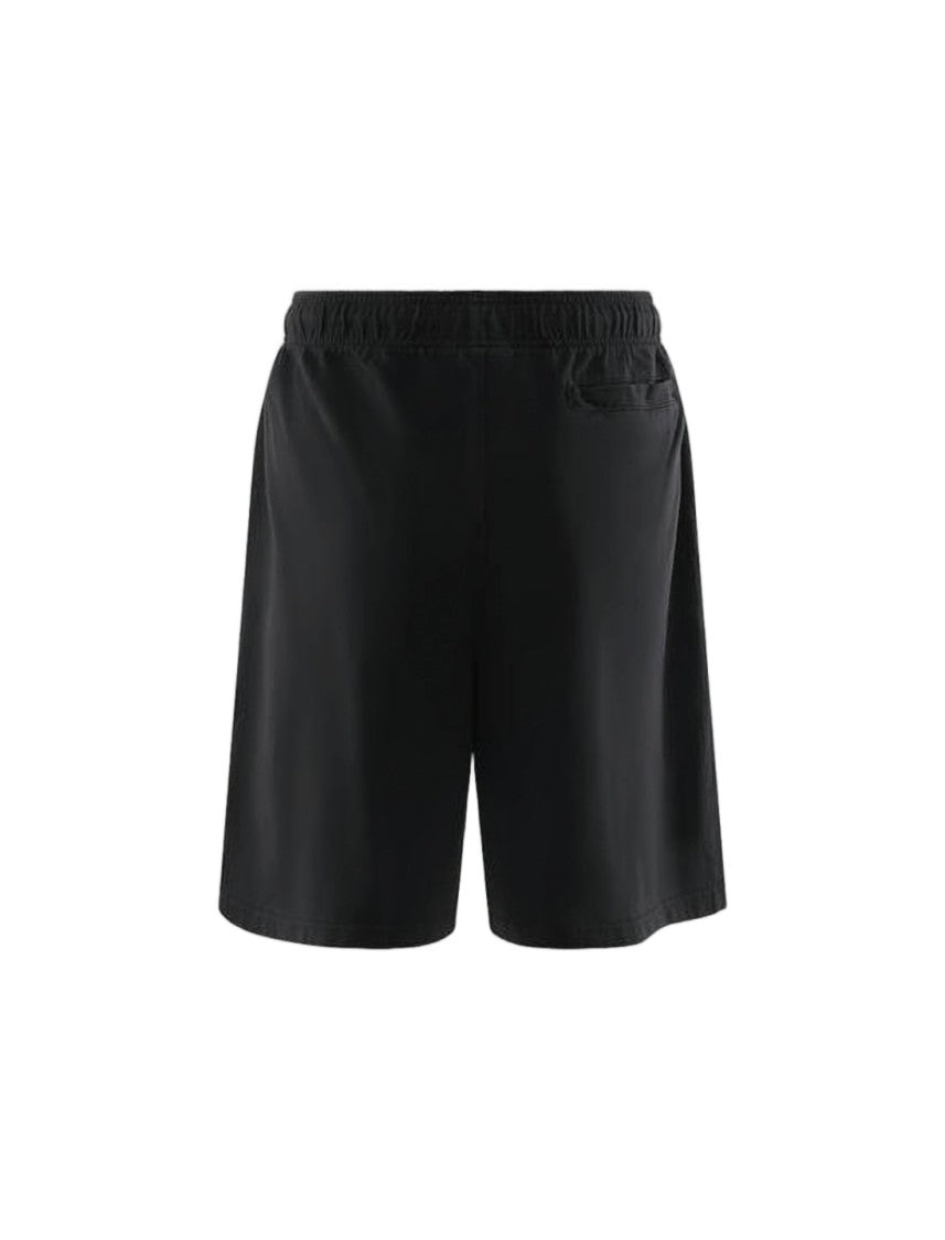 Stussy Relaxed Fit Black Shorts With Elastic Waistband