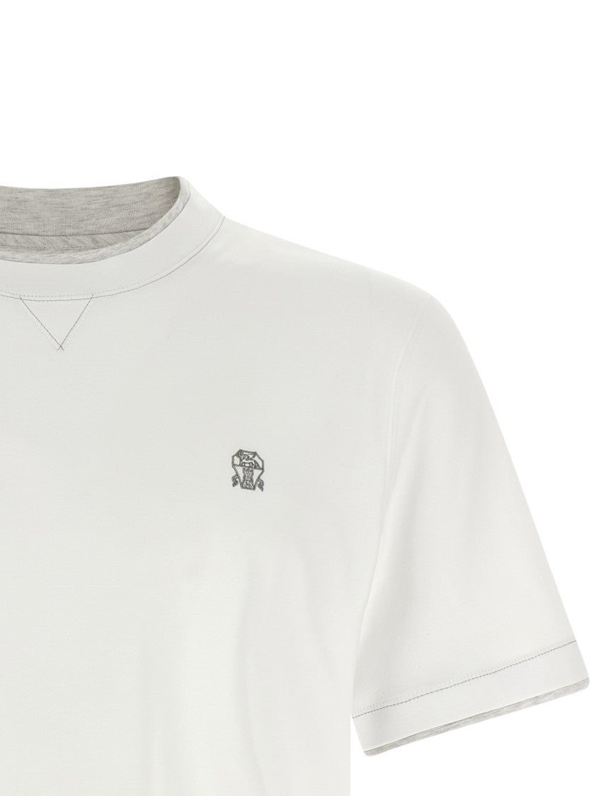 Brunello Cucinelli Double Layer T-Shirt