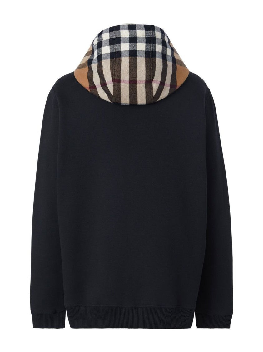 Burberry Multicolour Check Lined Hoodie