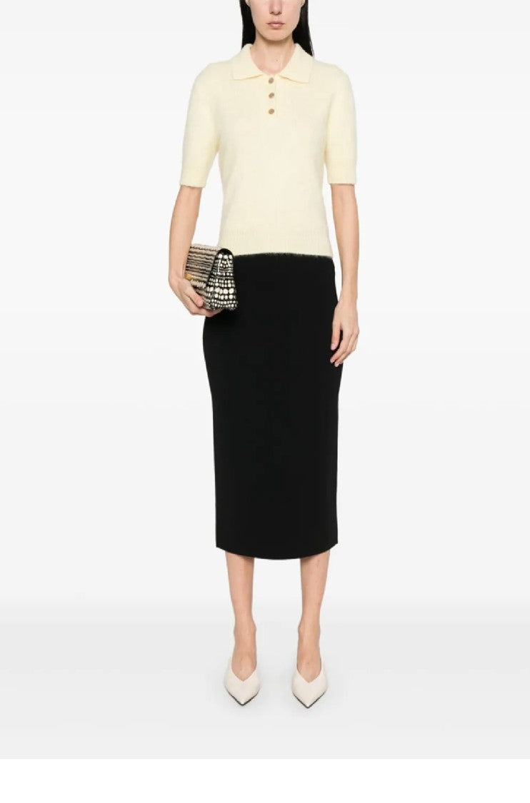 Max Mara Form-Fitting Losanna Midi Skirt With Smooth Waistband