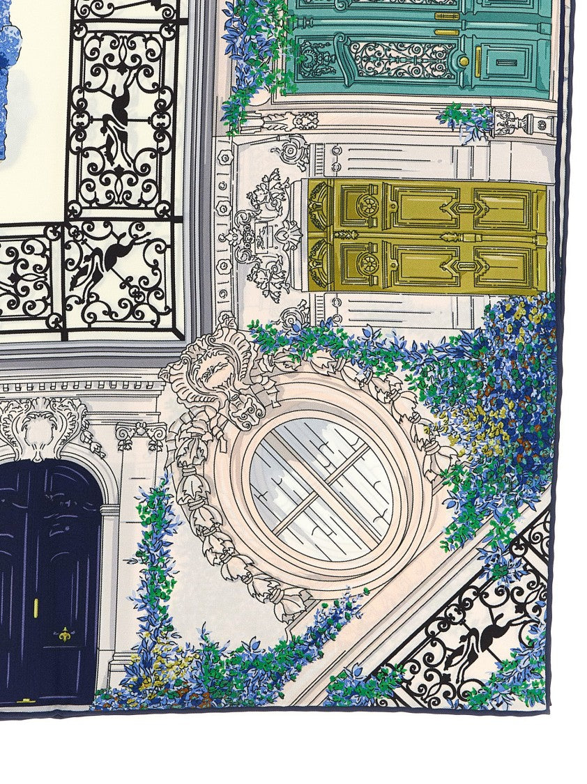 Longchamp 90 Jardin Parisien' Scarf