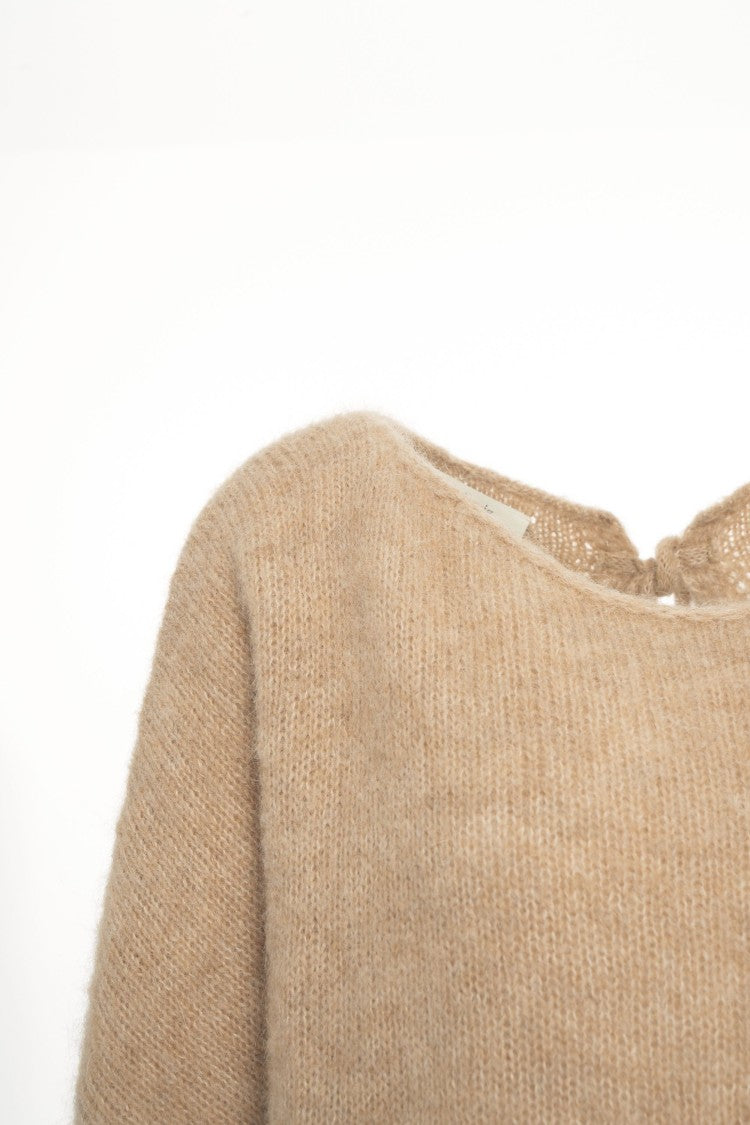 By Aylin Koenig Oversized Knit Sweater With Unique Back Detail