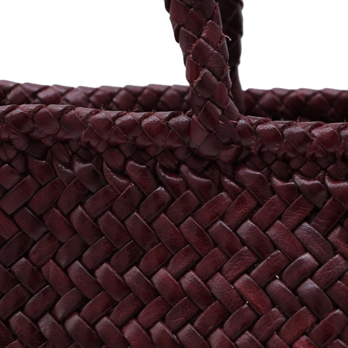Dragon Diffusion Woven Medium Tote Bag In Rich Burgundy