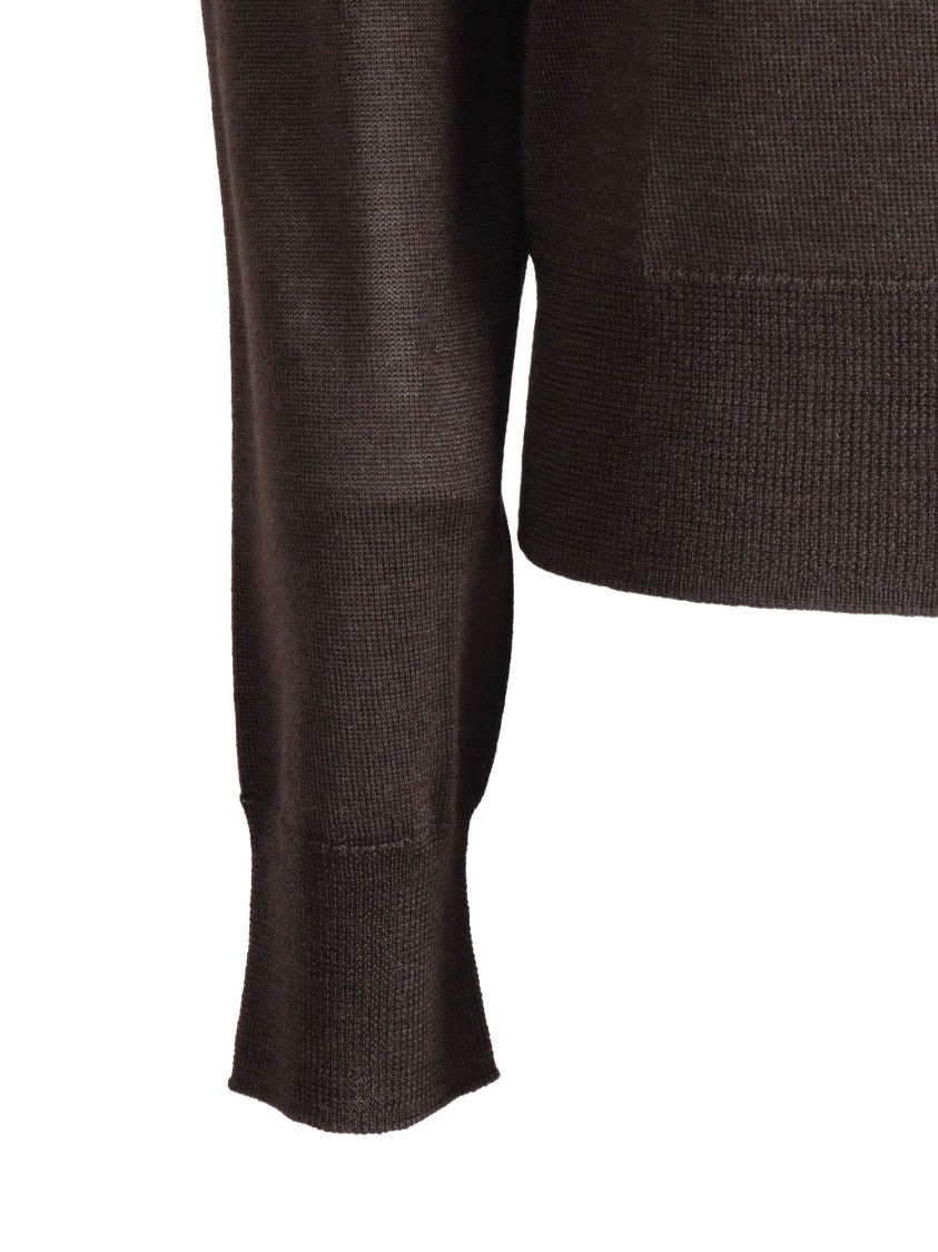 P.A.R.O.S.H. Long-Sleeve Polo With Classic Collar And Refined Knit