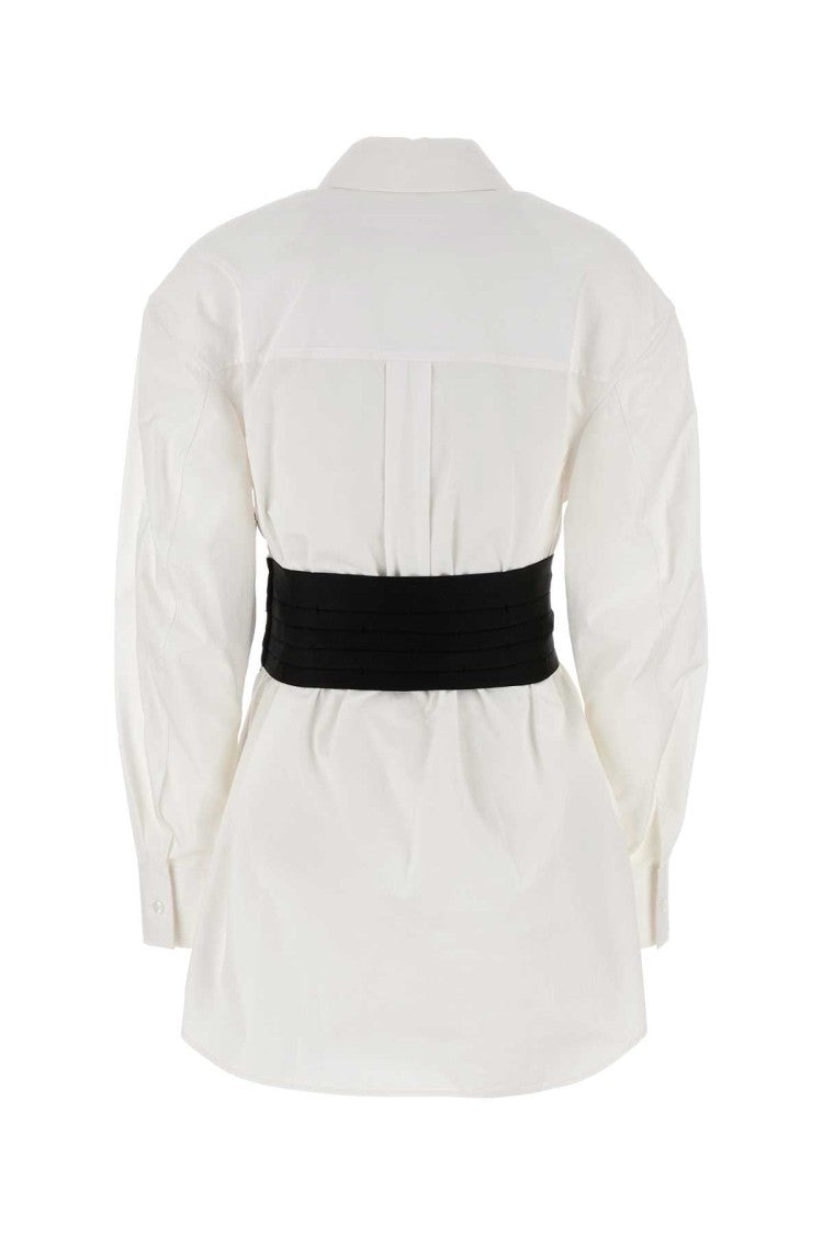 Alexander Wang White Poplin Shirt Dress