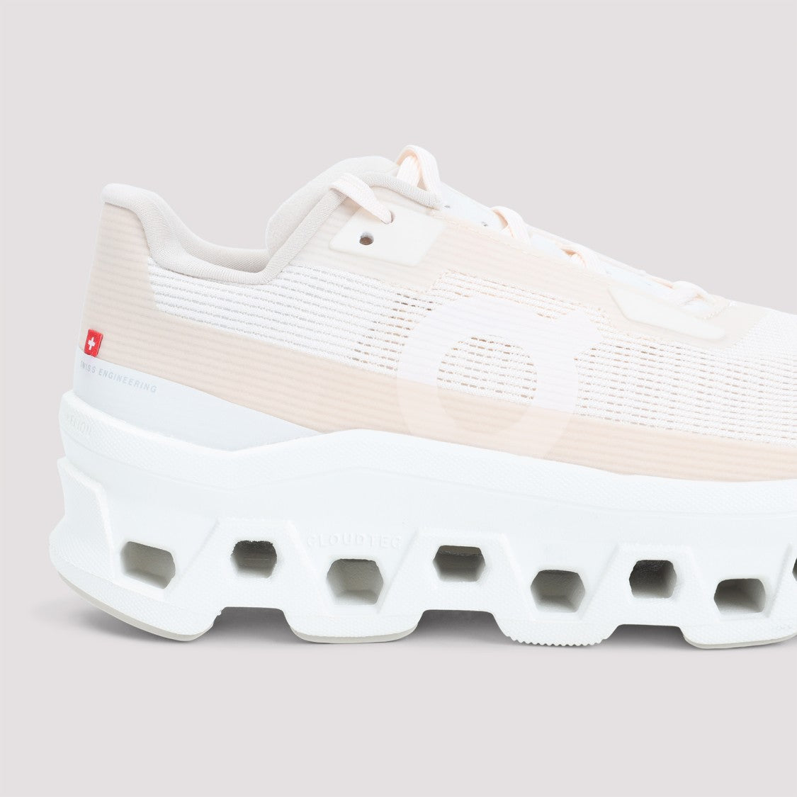 On Dew Ivory White Textile Cloudmonster Void Sneakers